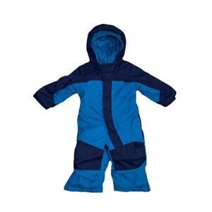 LL  Bean Toddler 12-18 Months Cold Buster Snowsuit Blue Thinsulate Grow Cuffs